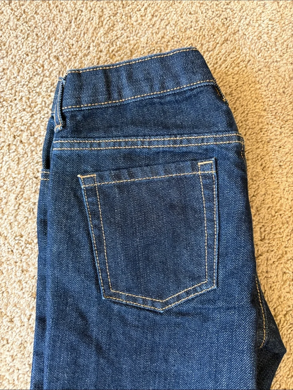 NWOT Old Navy Loose Boot-Cut Jeans Dark Rinse Adjustable Waist Boys size 10